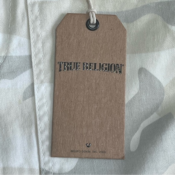 True Religion White/Grey/Tan Camo Brisbane Skinny Utility style - Size 26 - Picture 5 of 11